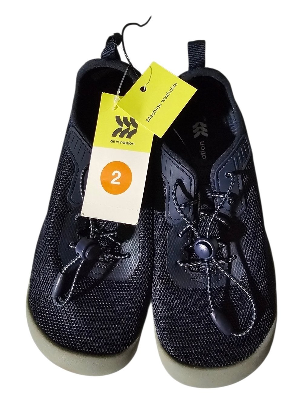 Cat & Jack Navy and Gray Kids Water Shoes - Slip-On with Bungee